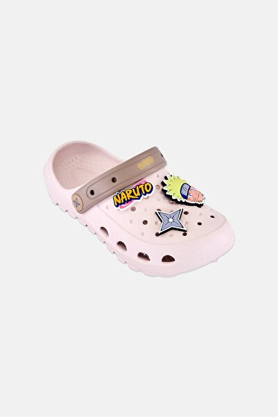 NARUTO Toddlers Boy Slip On Clogs, Light Beige