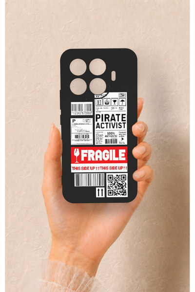 Vip Case Mi 17T Pro 5G Uyumlu Fragile Desenli Silikon Kılıf