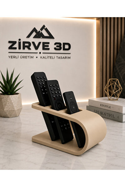 ZİRVE 3D 3D Baskı Kumanda Düzenleyici – TV Kumanda Organizer – Modern Şık Tas...