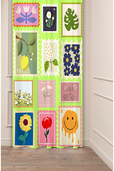 GREENDECOR Sticker Posta Puluçiçek Nature City Patterned Colorful Specially D...