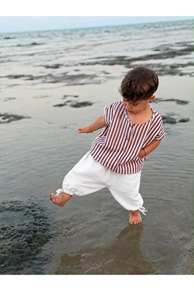 bohemiankids baby wear Boy's Burgundy Striped Suit