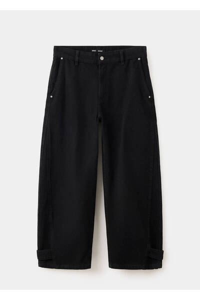 MANGO Woman Orta belli balon jean pantolon