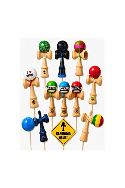 DecoParty Set de decorațiuni pentru tort – Tematică KENDAMA V2, 9 piese, Cart...