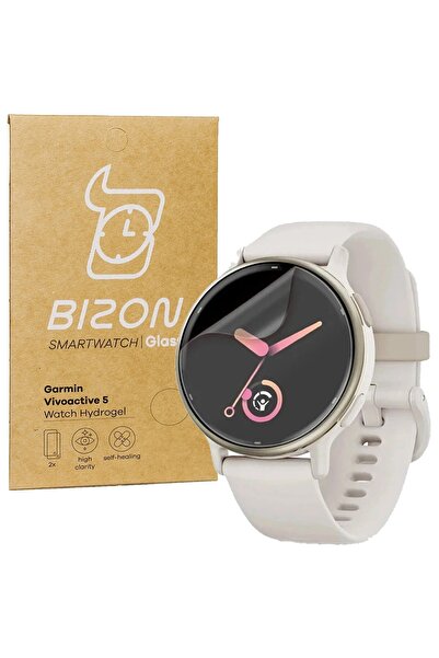 BizonMobile Bizon Hydrogel Screen Protector Set for Garmin Vivoactive 5, Tran...
