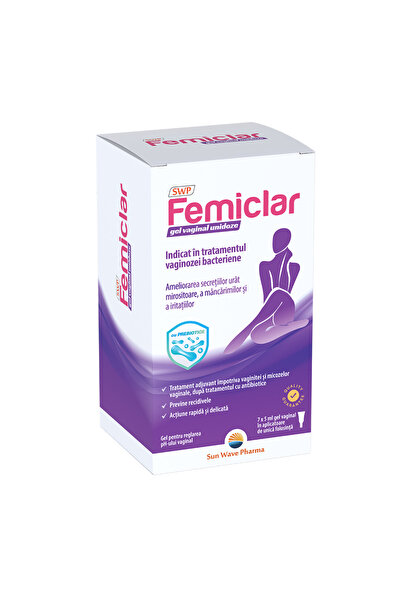 SUN WAVE PHARMA Femiclar Gel Vaginal Monodoze 7x5ml