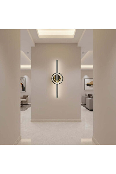 iTin Aplică LED Decorativa CERBOS, 42W, 60 cm, Lumină Caldă/Neutră/Rece, Negr...