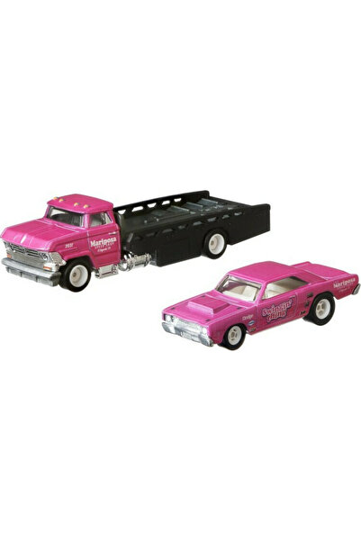 mattel Hot Wheels - Φορτηγό μεταφοράς Horizon με αυτοκίνητο '68 Dodge Dart 25...