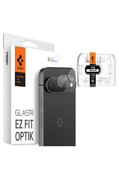 Spigen Optik.tr Ez Fit Protecție Cameră pentru Google Pixel 9, Pachet de 2