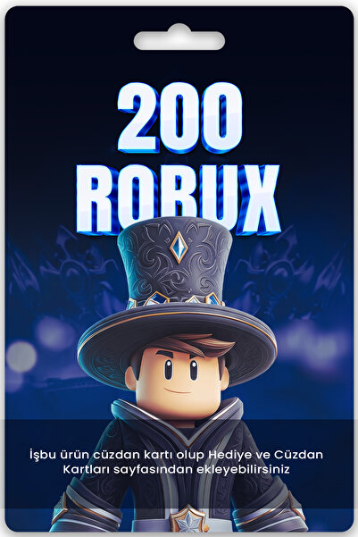 2 USD Robux Cüzdan Kodu - 200 Robux