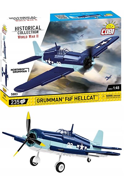 COBI BLOCKS 5883 Avion de luptă Grumman F6F Hellcat HC Al Doilea Război Mondi...