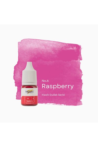 HANAFY Raspberry No6 Kalıcı Makyaj Dudak Pigmenti - 5ml