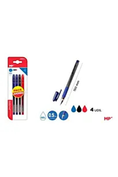 MR Set de 4 pixuri cu gel, vârf de 0.5mm