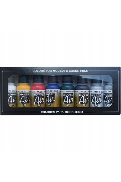 Vallejo 71.174 - Model Air - Culori de bază (8x17 ml)