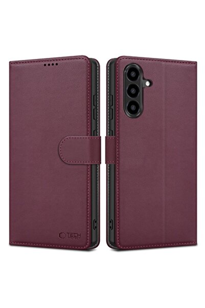 Tech-Protect Husă tip portofel pentru Samsung Galaxy A27 5G, Bordo