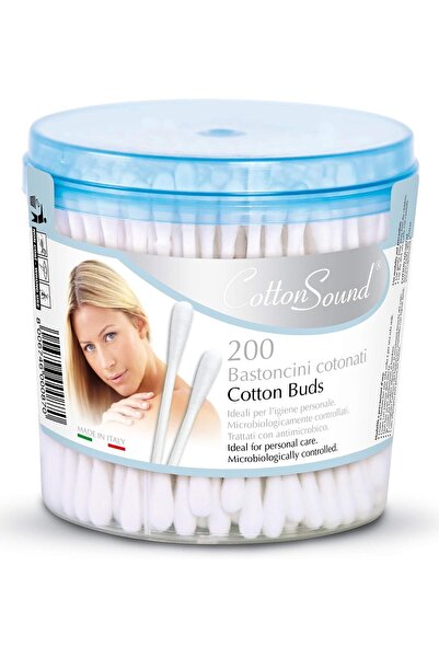 Cotton Sound Swabs Bar with Paper Stems 200 Pieces - Package May Vary