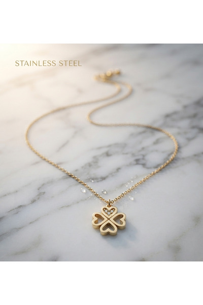 stainless steell سلسلة فولاذية 316L ذهبية اللون مع حجر زركون عالي الجودة على ...