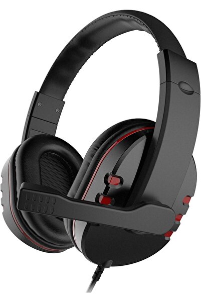 Generic Brand سماعة رأس سلكية USB مع ميكروفون ستيريو، سماعة ألعاب عصرية مع إل...