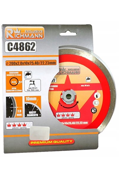 richmann Disc diamantat subțire integral 200 x 25.4/22.23 pentru gresie ceramică