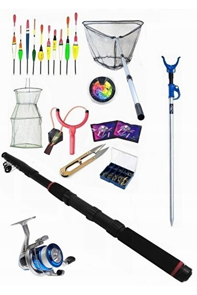 flamesan Set de pescuit: Lansetă, Mulineta, Accesorii 70Elem