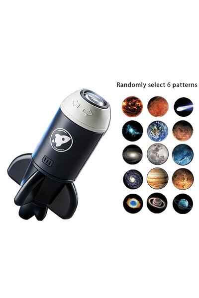 Choice B 6 أفلام عرض بروجكتور، جهاز عرض صغير يعمل بمنفذ USB، ضوء ليلي 360 درج...
