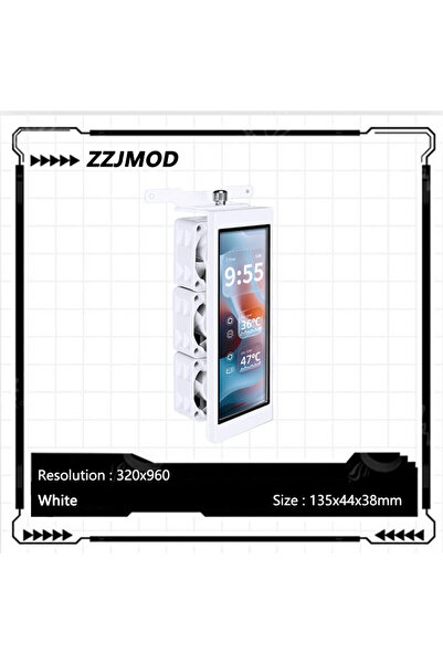 Choice White ZZJMOD 4.6-inch Screen Memory Cooler,IPS-LCD screen/motherboard ...