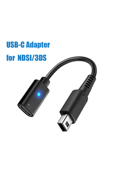 Choice for NDSI 10CM Black USB-C Charging Adapter with LED Indicator Light (N...