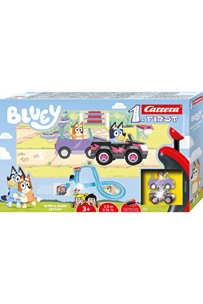 Carrera Jeans Carrera Tor Race Bluey și Bingo Să mergem! 2 Mașini cu telecoma...