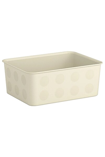 IKEA QUİCK 2 Adet Çekemce İçi Takı Kutusu 20x25x10 Cm Makyaj Malzemesi Düzenleyici Derin Kutu Bej Organizer 0021665
