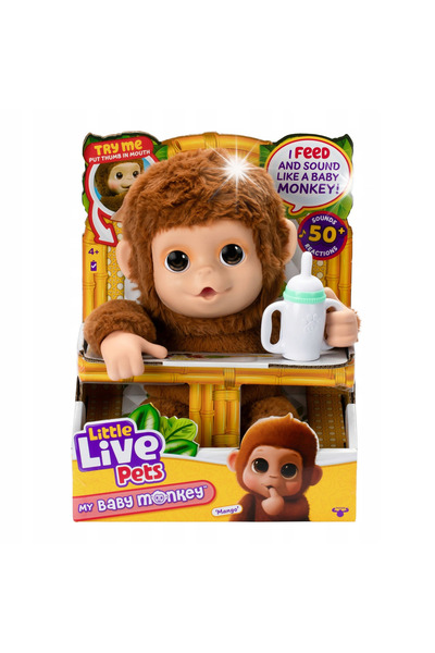Cobian Moose Toys Little Live Pets Maimuța Mango Interactivă 26558 50 de reacții
