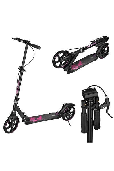 Nils Extreme Nils Hulajnoga Hm800 Fly Pink Reglabil Roți Mari 200 mm Abec-11