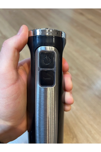 NO BRAND Blender de mână 1500W Pro cu 4 lame din titan, control viteză + acce...
