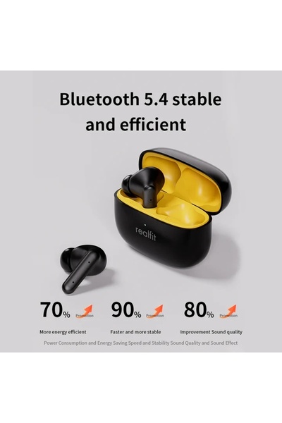 NO BRAND Realfit F3 Căști wireless de gaming intraauriculare Bluetooth ANC Roz