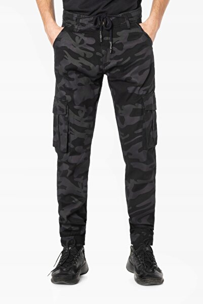 NO BRAND Pantaloni de trekking pentru bărbați, cargo, camuflaj, cu 7 buzunare...