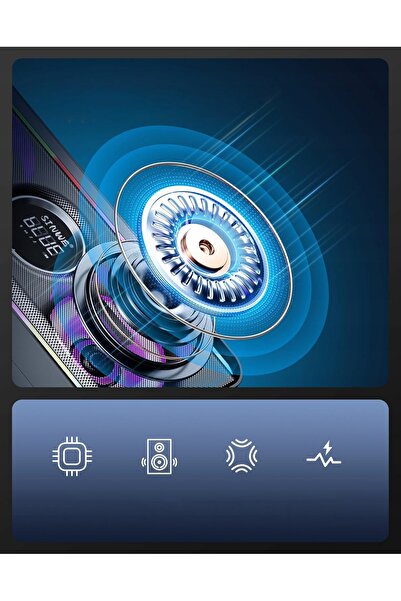 NO BRAND Sistem Karaoke Bluetooth cu 2 microfoane wireless și LED colorat