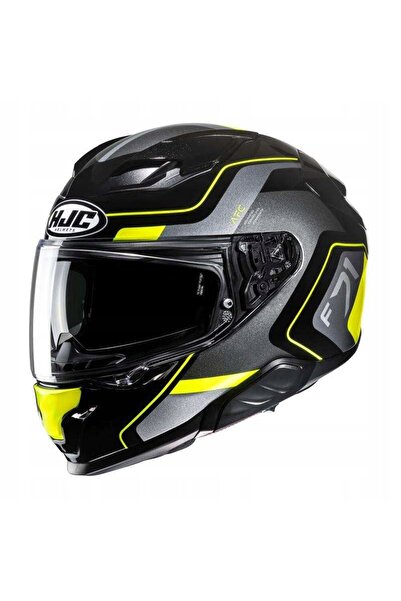 NO BRAND Hjc F71 Arcan Negru/Galben Roz.M Cască din fibră de sticlă, Ece22.06