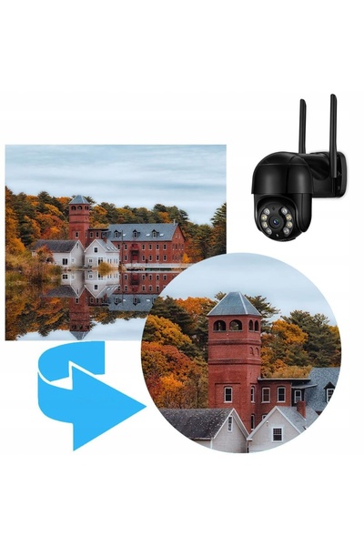 NO BRAND Cameră Wifi IP Inteligentă Rotativă 4MP Quad HD Monitorizare Zoom 4X...