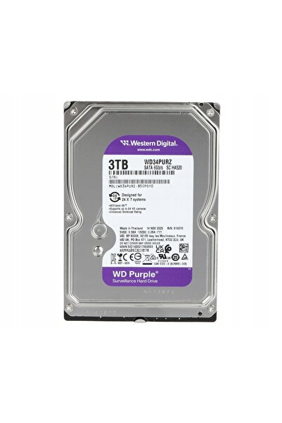 WESTERN DIGITAL HDD pentru înregistrator HDD-WD34PURZ 3TB 24/7