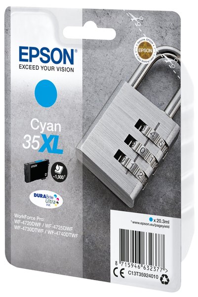 NO BRAND Cartuș de cerneală nou, original 35XL T3592 Epson Workforce Pro Wf-4...