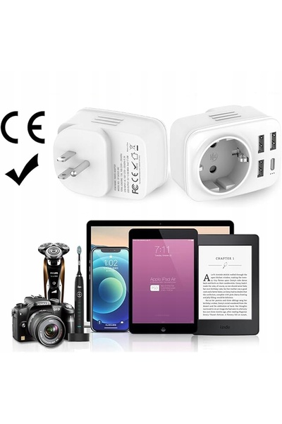 NO BRAND Adaptor Priză Convertor Ștecher UE Polonia Anglia Cipru Maldive
