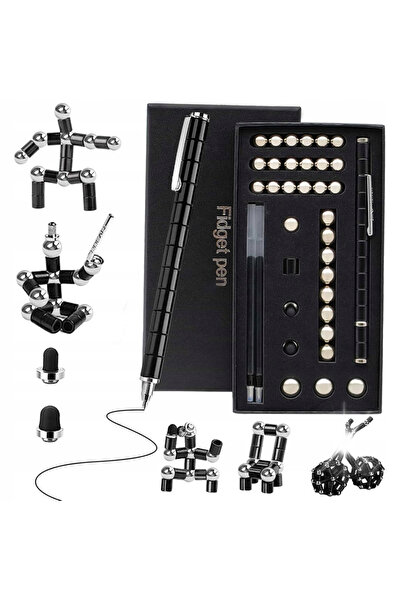 NO BRAND Pix magnetic antistres, jucărie distractivă, gadget, negru