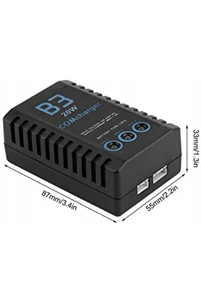 NO BRAND Încărcător de baterii AC echilibrat B3 20W 1.6A pentru Lipo 2S-3S pe...
