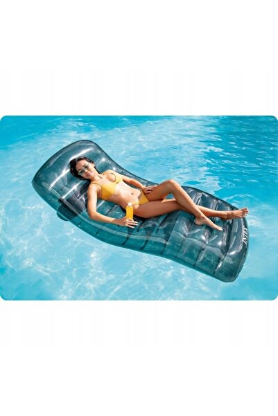NO BRAND 56874 Saltea gonflabilă plutitoare pentru plajă și piscină, tip șezlong