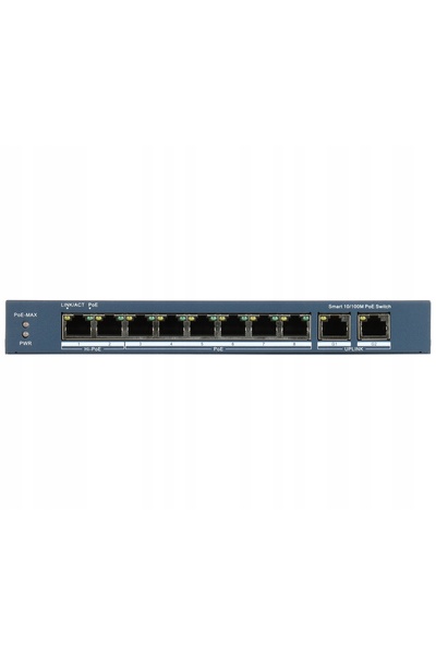 NO BRAND Switch PoE Ds-3E1310Hp-Ei(B) 8 Porturi Hikvision