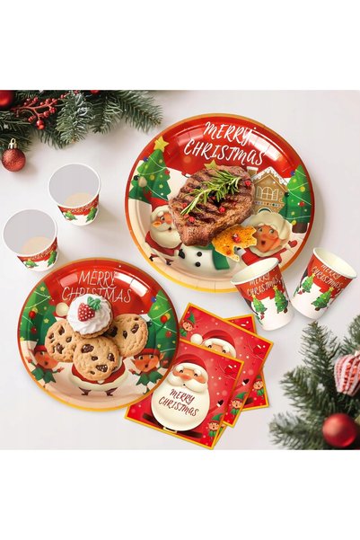 NO BRAND Cană ceramică de Crăciun cu capac și linguriță 400 ml
