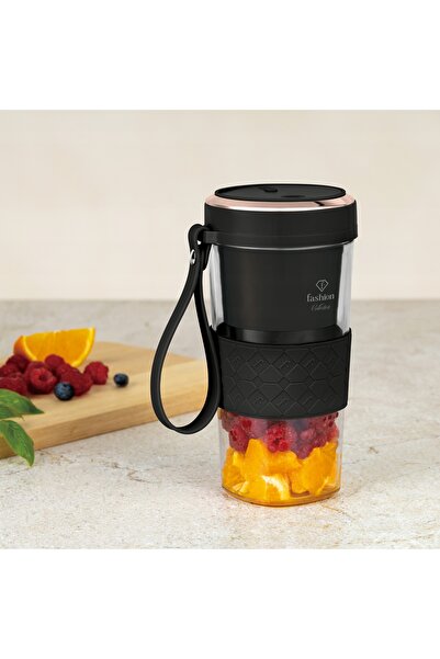 NO BRAND Blender USB, Fashion FTV-0176 Negru Mat-Aur Roz