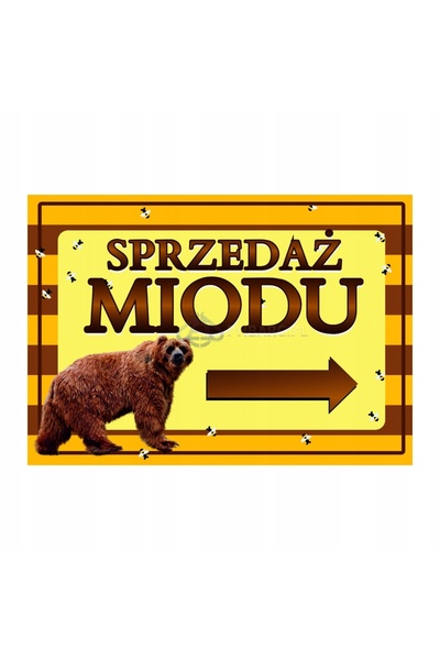 NO BRAND Panou informativ mare Miere din apiarul nostru propriu Design Tn13D