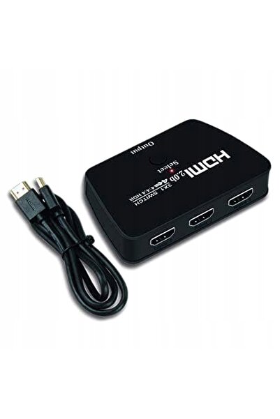 NO BRAND Splitter HDMI 1x3 Comutator 2.0 Distribuitor 4K UHD HDR 3x1 WIREWAY ...