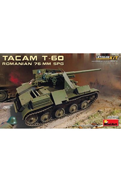 NO BRAND Miniart 35240 1:35 Tancul roman Tacam T-60 - 76mm Spg Kit de model