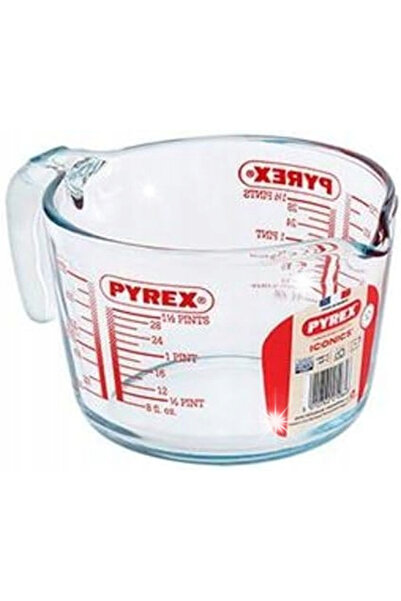NO BRAND Cana de măsurat din sticlă de 1 L - Instrument de măsurare pentru li...