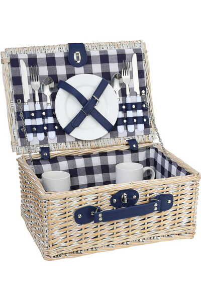 NO BRAND Coș de picnic CILIO pentru 2 persoane 46 x 31 x 26 cm